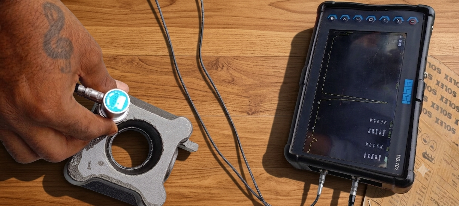 Ultrasonic testing equipment