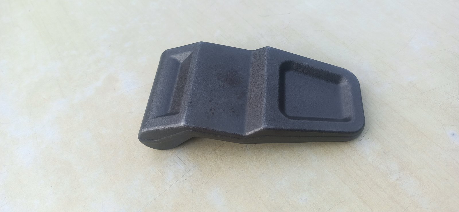 Hot iron being shaped